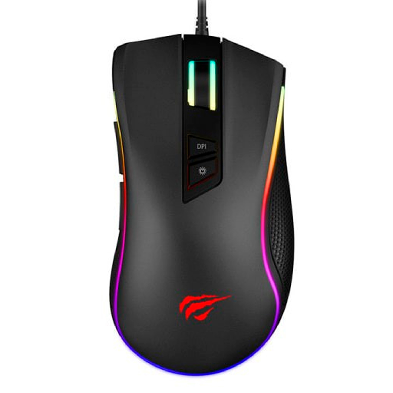 Raton Gaming MS300 - MS300-FL HAVIT, Alambrico, Negro