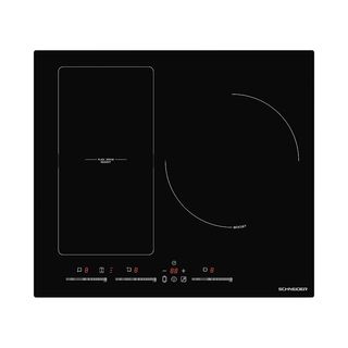 Encimera de inducción - SCHNEIDER SCTI6031N5/1, 7400W, 3 zonas, 60 cm, Negro