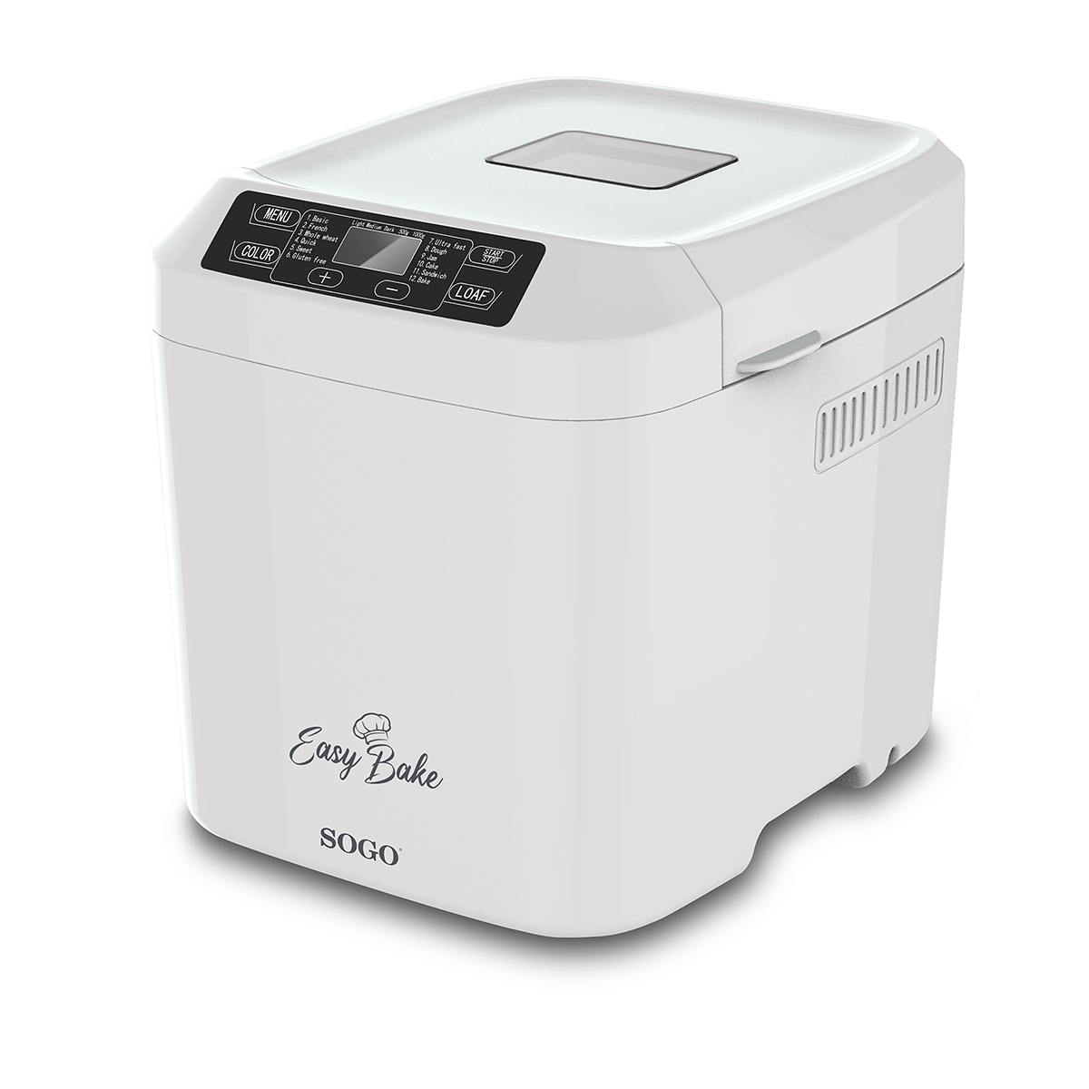 Panificadora Robot 1kg 550w 12 programas sin gluten control de corteza ajustable 750g 580w panss10722