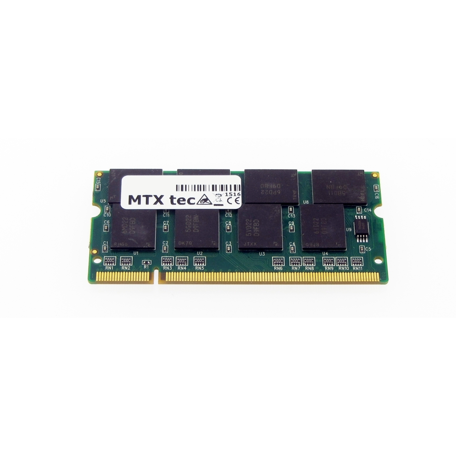 RAM FUJITSU DDR MTXTEC Arbeitsspeicher für Amilo 512 Notebook-Speicher D-6820, MB MB D6820 512