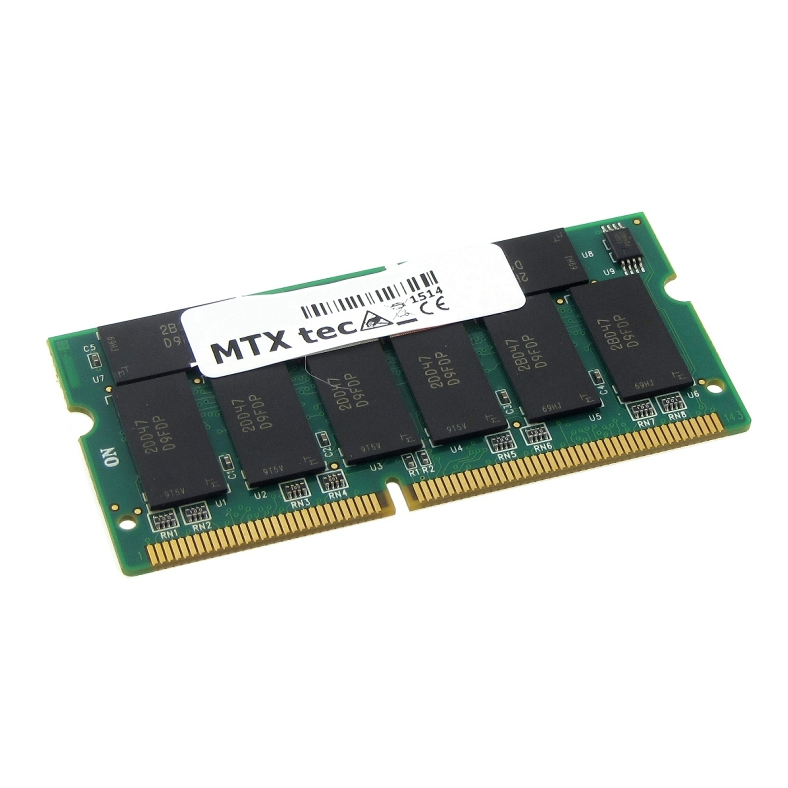 MTXTEC Arbeitsspeicher 512 MB Titanium RAM MB G4 512 Notebook-Speicher für APPLE (2002.04) (DVI) SDRAM PowerBook
