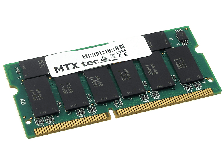 MTXTEC RAM-Speicher kompatibel zu Transcend TS512MDLC610 Notebook-Speicher 512 MB SDRAM