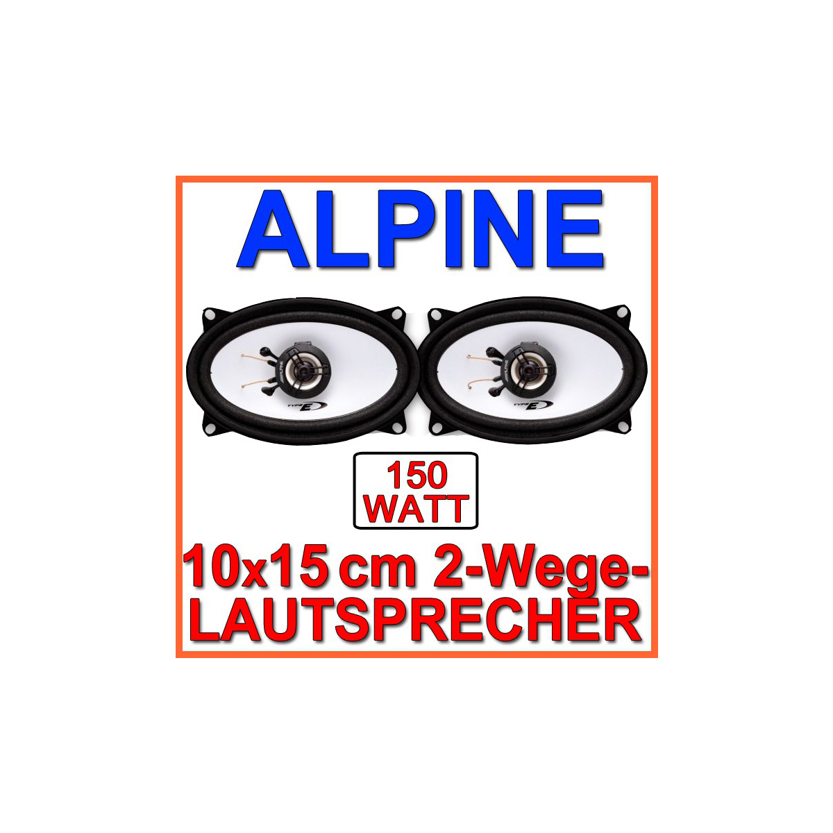 - Koaxiallautsprecher 4x6 ALPINE SXE-4625S Lautsprecher
