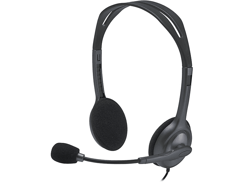 Schwarz Kopfhörer Over-ear LOGITECH H111,