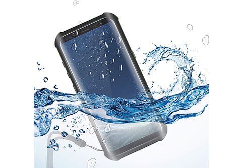 Funda móvil - KSIX Galaxy S8, Compatible con Samsung Galaxy S8, Negro