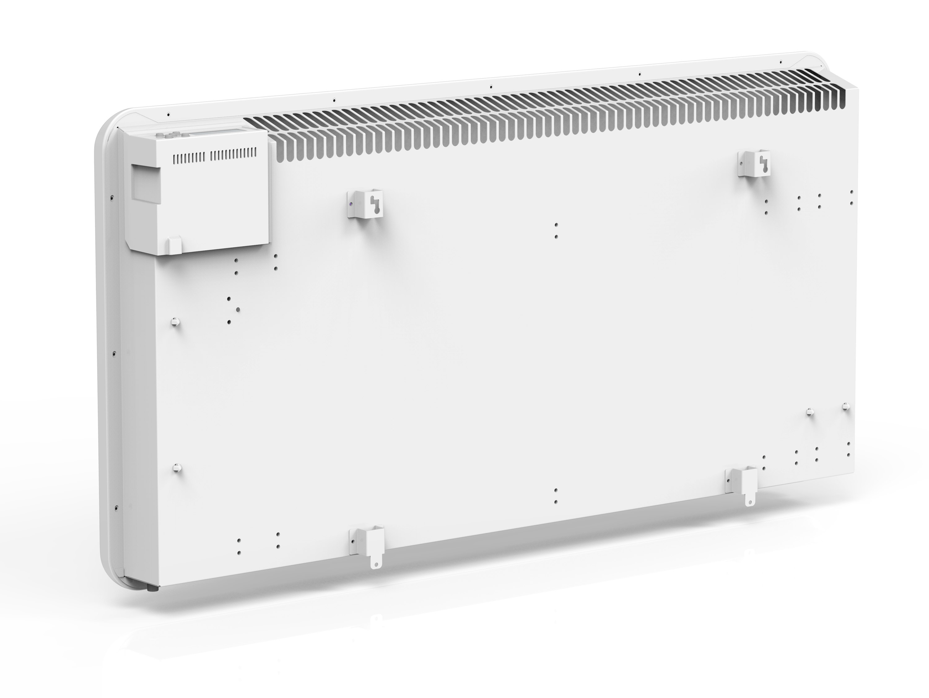 Calefactor cerámico - PURLINE Emisor térmico de bajo consumo y control WIFI, 2000 W, 4 niveles de calor, Blanco