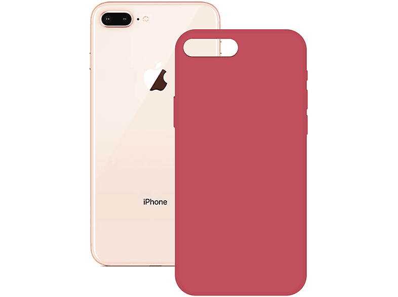 Funda Silicona interior de micro fibra - Apple iPhone 7 / 8 Rojo