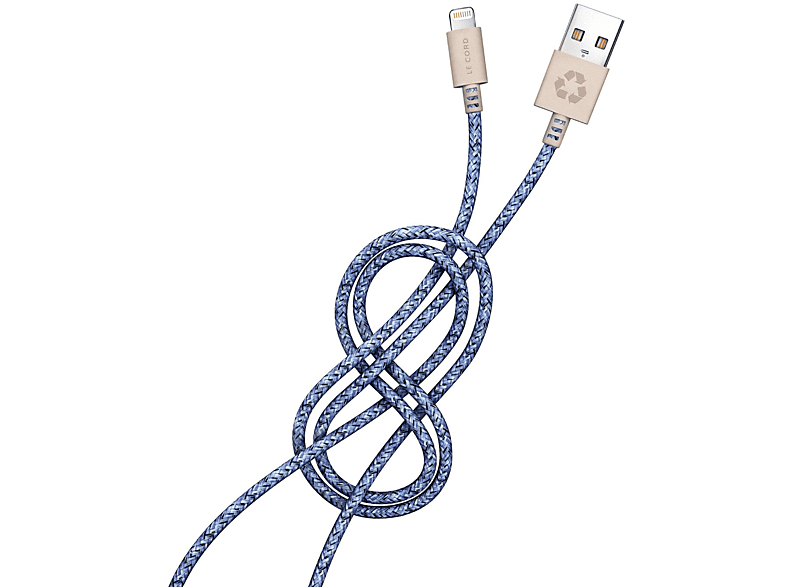 recyceltes iPhone Kabel Bleu LE Lightning CORD