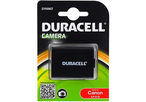 Baterías cámaras - CANON Duracell Batería para Canon Modelo LP-E10