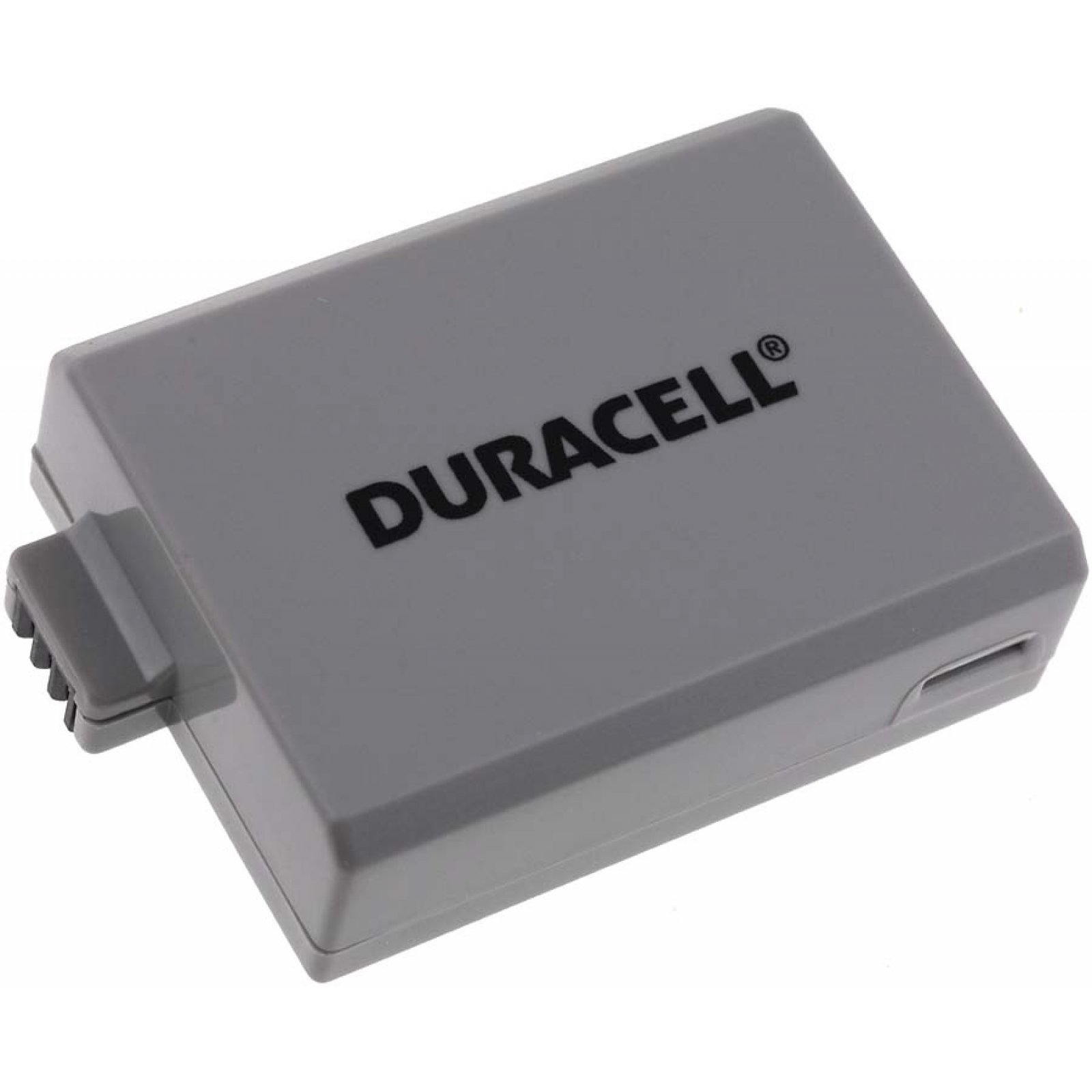 Una batería Duracell gris.