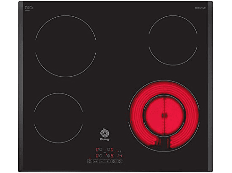 Placa Vitrocerámica BALAY 3EB764EN (Eléctrica - 59 cm - Negro) 