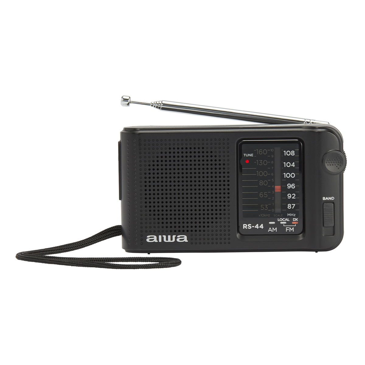 AIWA RADIO, Radio FM, Pocket RS-44 PORTABLE BLACK