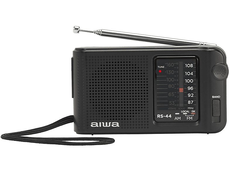 AIWA RADIO, Radio FM, Pocket RS-44 PORTABLE BLACK