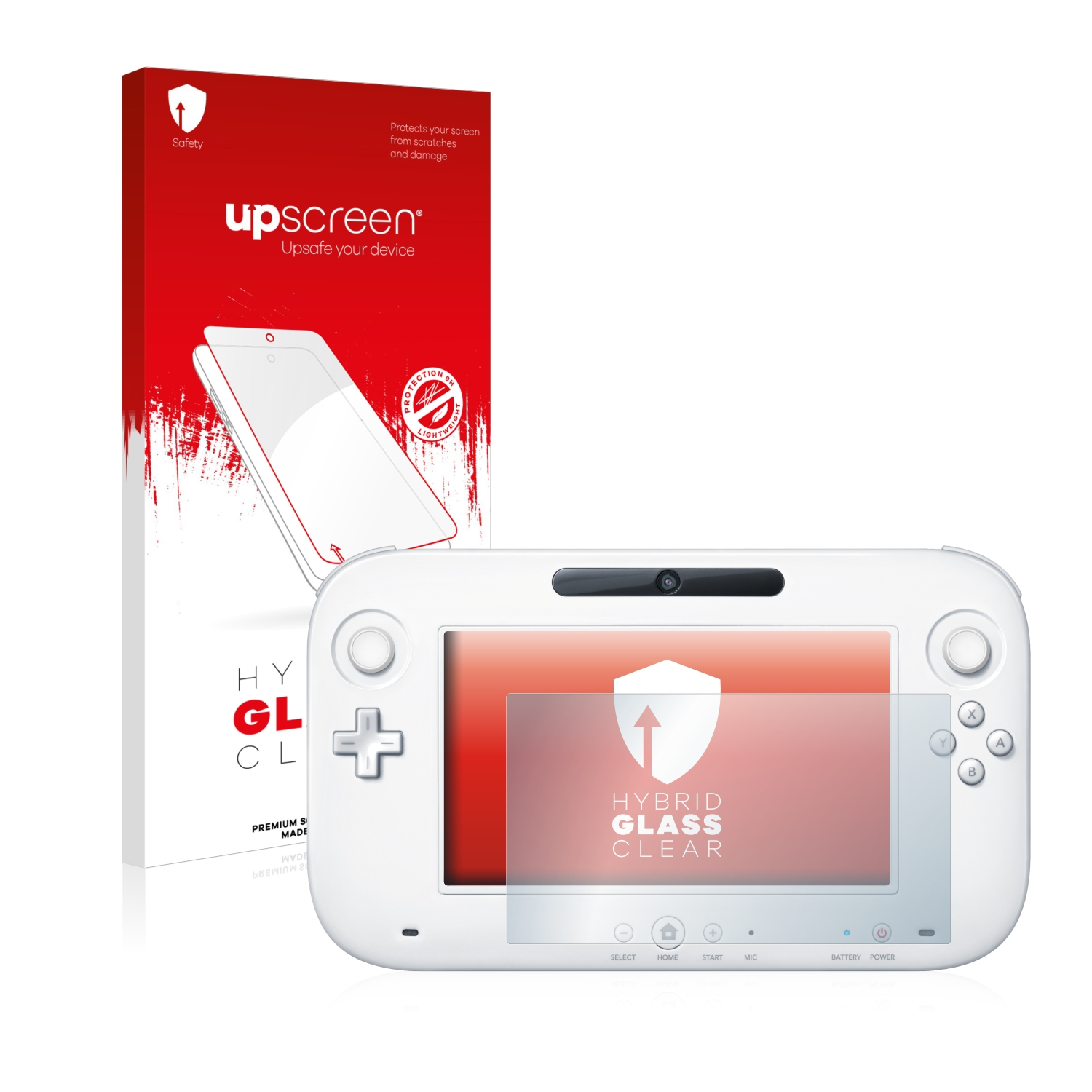 (Controller)) Wii UPSCREEN Schutzfolie(für GamePad U klare Nintendo