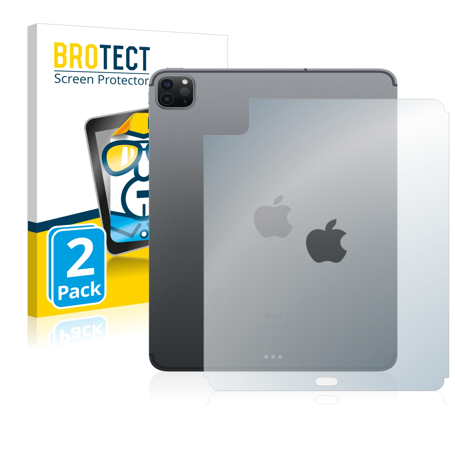2021 iPad 2x WiFi BROTECT (3. Gen.)) Schutzfolie(für Apple klare Pro 11\