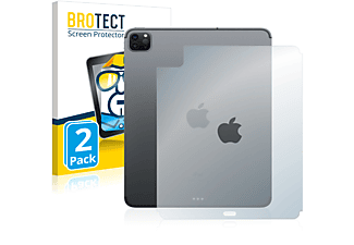 BROTECT 2x klare Schutzfolie(für Apple iPad Pro 11" WiFi 2021 (Rückseite, 3. Generation))