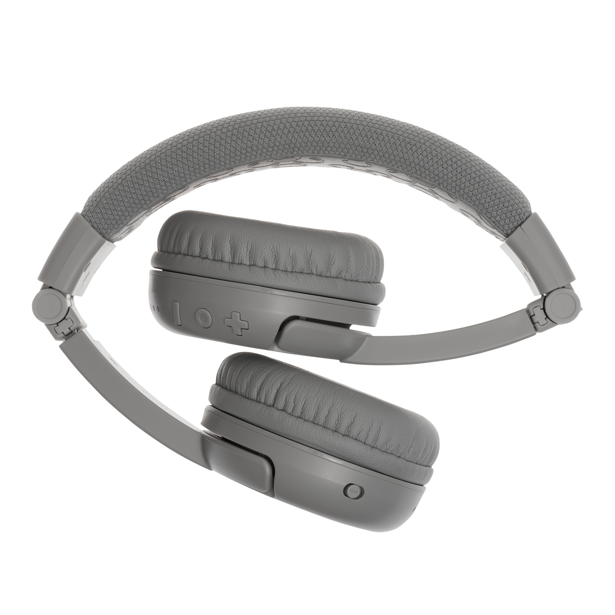 BUDDYPHONES Play Plus, Kinder On-ear Grau Kopfhörer Bluetooth