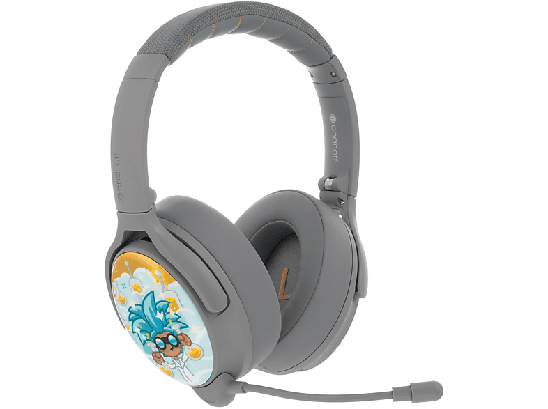BUDDYPHONES Cosmos Plus, Over-ear Bluetooth Kopfhörer Kinder Grau