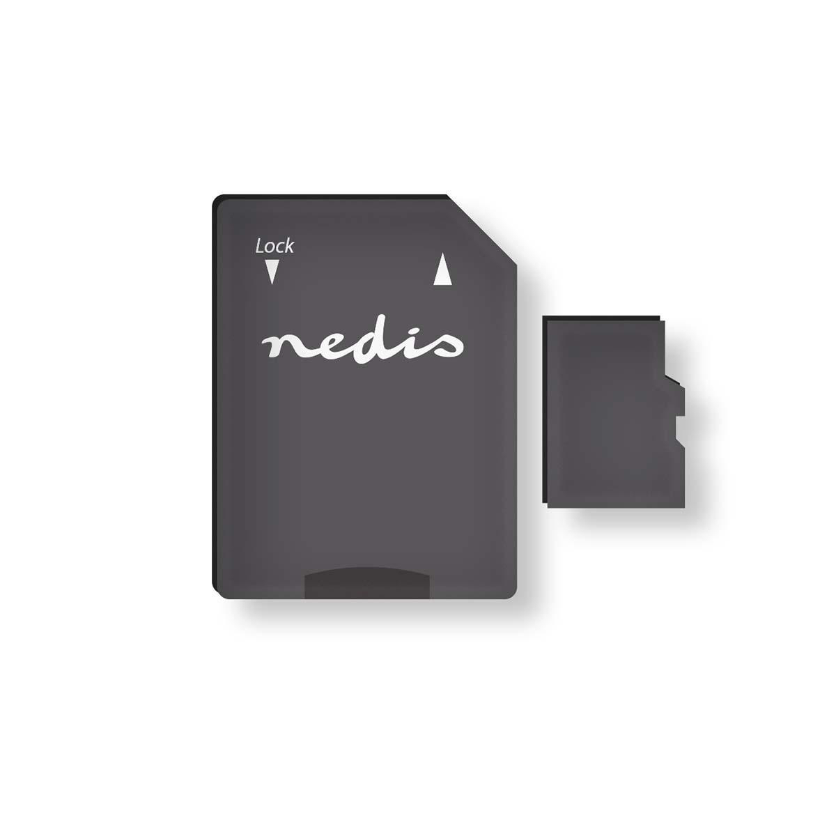Micro-SDXC Speicherkarte, NEDIS 16 GB MMSD64100BK,