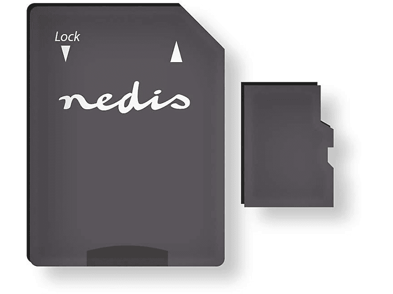 NEDIS MMSD64100BK, Micro-SDXC 16 Speicherkarte, GB
