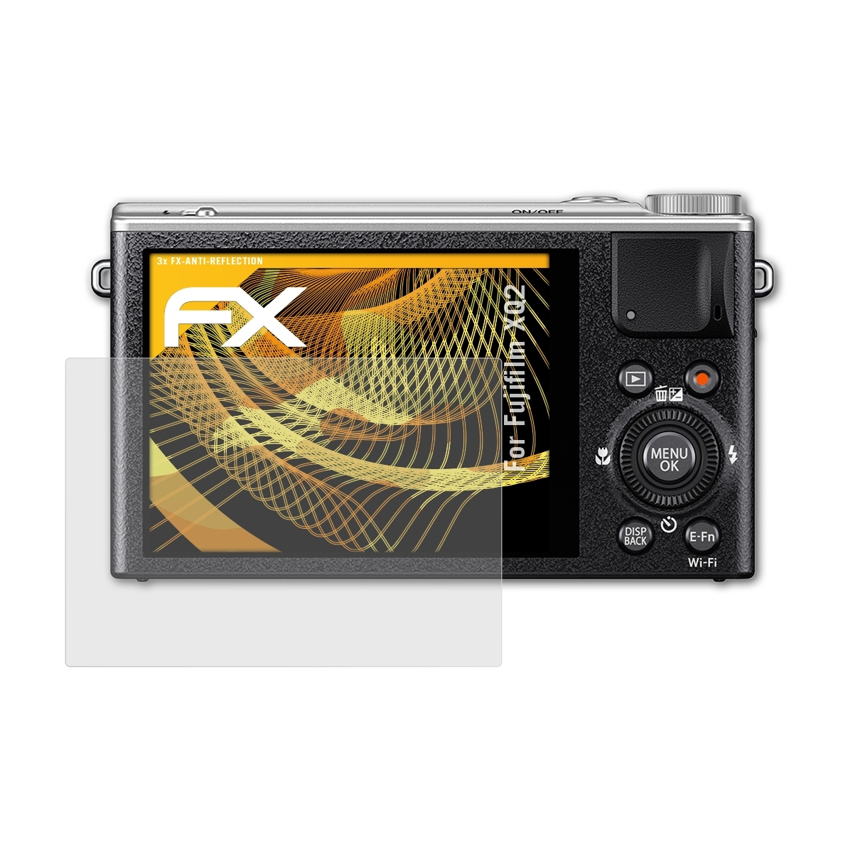 FX-Antireflex XQ2) Displayschutz(für Fujifilm ATFOLIX 3x