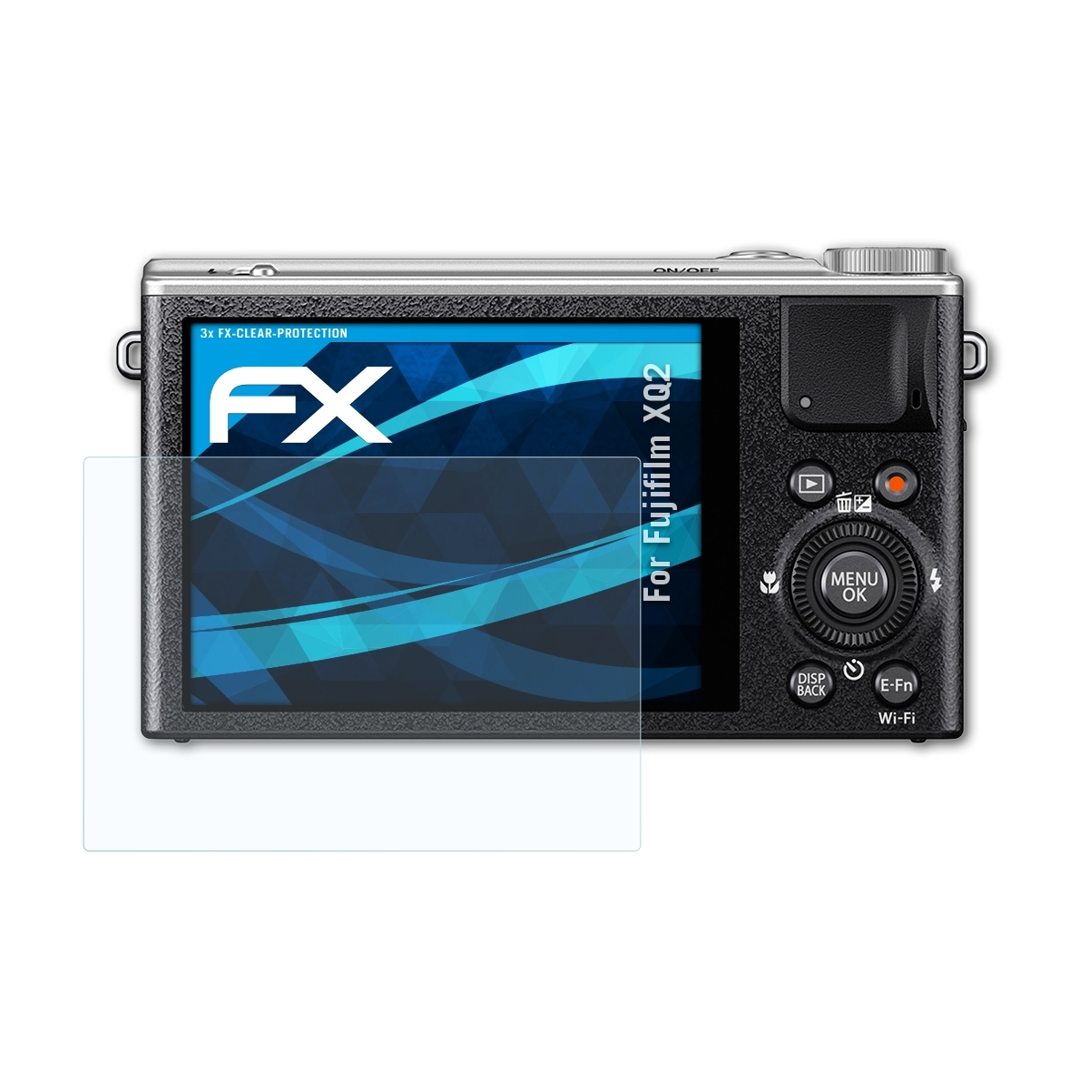 3x ATFOLIX XQ2) Displayschutz(für Fujifilm FX-Clear
