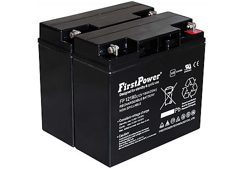 Baterías de Plomo - POWERY FirstPower Batería de GEL para SAI APC RBC7 12V 18Ah VdS