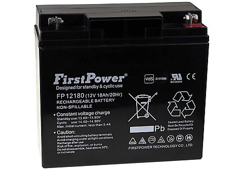Baterías de Plomo - POWERY FirstPower Batería de GEL para SAI APC Smart-UPS 1500 12V 18Ah VdS