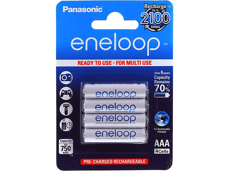 Pilas Recargables Panasonic Panasonic Eneloop Bk 4mcce 4be 750mah