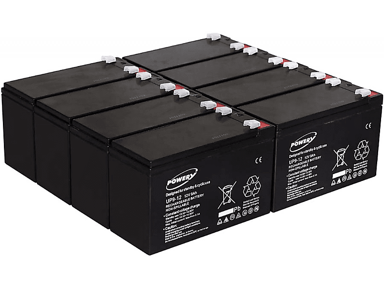 Baterías de Plomo - POWERY Powery Batería de GEL para SAI APC Smart-UPS SUA3000RMXLI3U 9Ah 12V