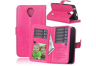 CASEONLINE Doppeltflip 9-karten - Pink, Bookcover, Huawei, Y635, Multicolor