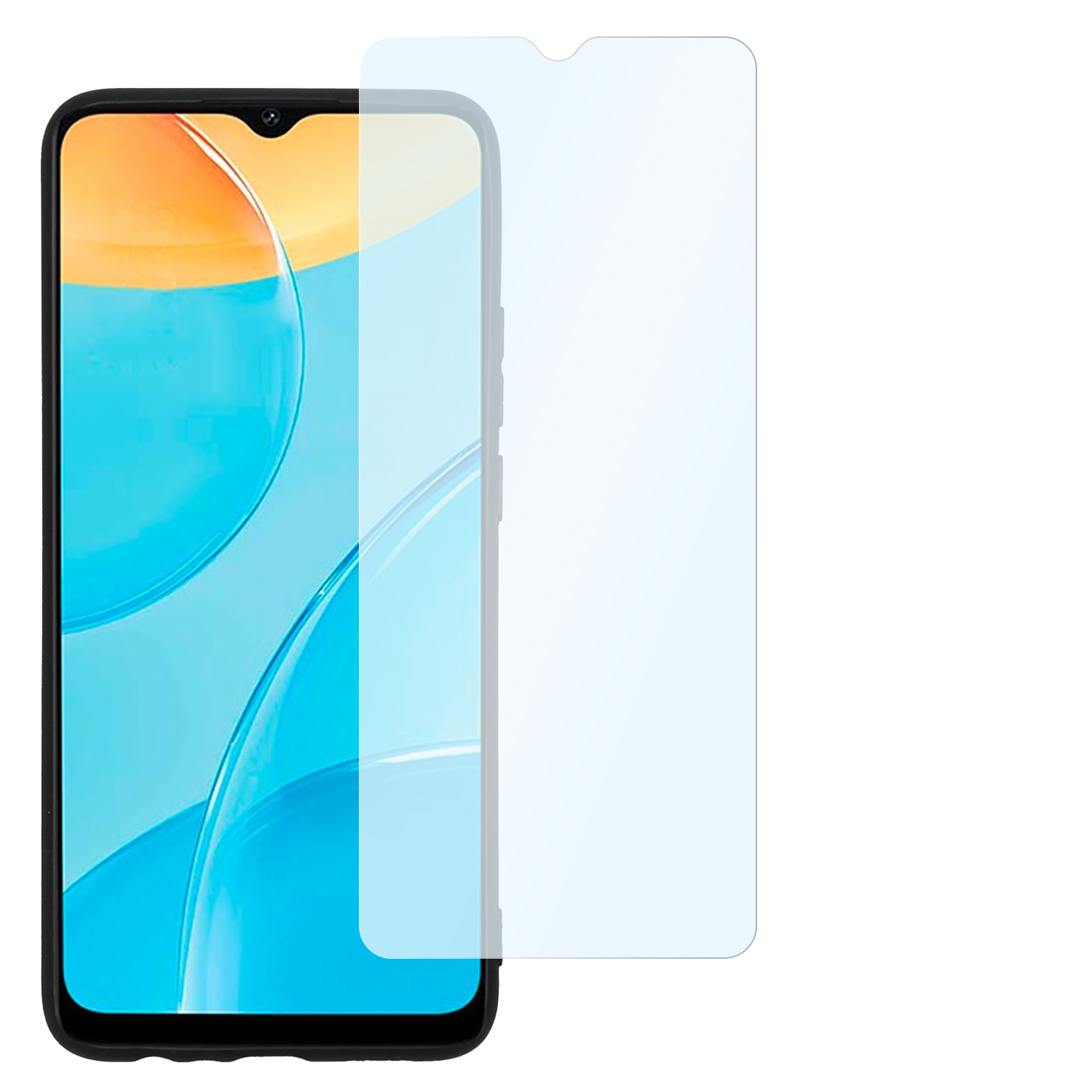 A15) Shockproof Displayschutz(für OPPO Panzerschutzfolie 2x SLABO