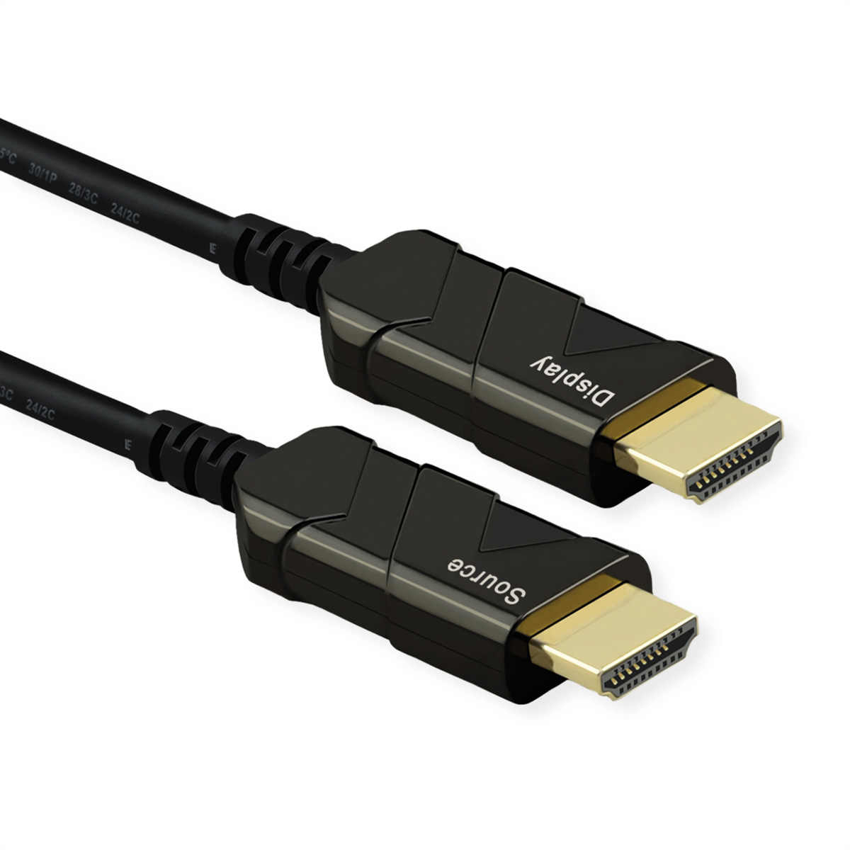 Kabel mit Ultra HDMI ROLINE HD Aktiv Kabel Ultra HDMI 8K Ethernet Optisches