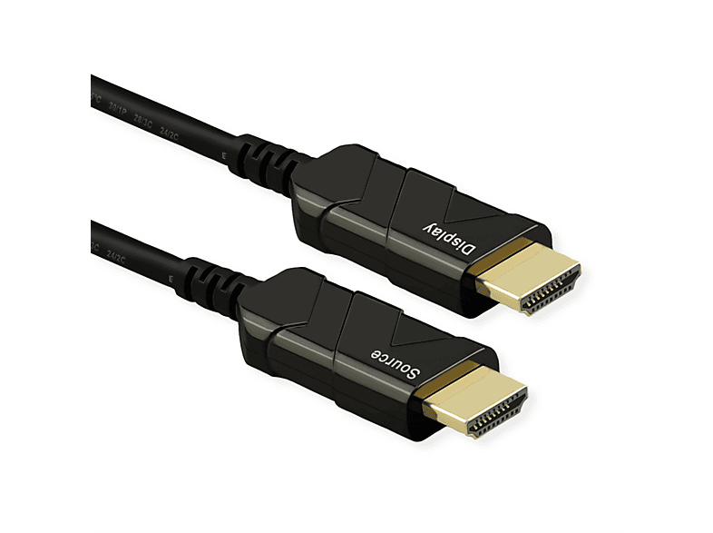 ROLINE Ultra HDMI Aktiv Optisches 8K Kabel HDMI Ultra HD mit Ethernet Kabel