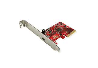 ROLINE PCI-Express-Karte, USB 3.2 Gen 2x2, 1 Port Typ C PCI-Express-Adapterkarte