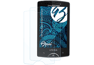 BRUNI 2x glasklare Displayschutz(für Sony-Ericsson Xperia mini pro)