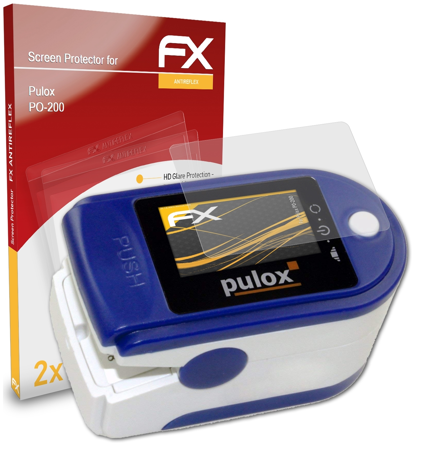 ATFOLIX Displayschutz(für 2x PO-200) FX-Antireflex Pulox