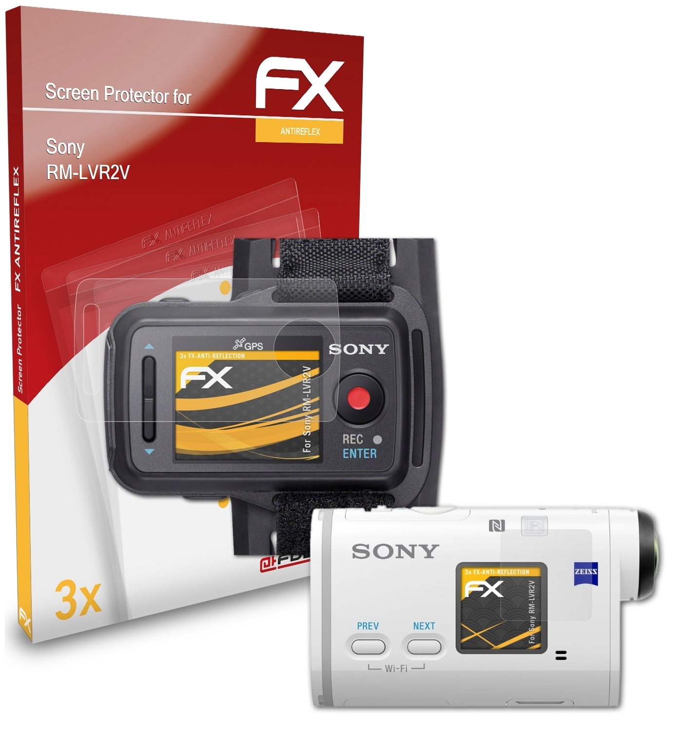 ATFOLIX 3x FX-Antireflex RM-LVR2V) Sony Displayschutz(für