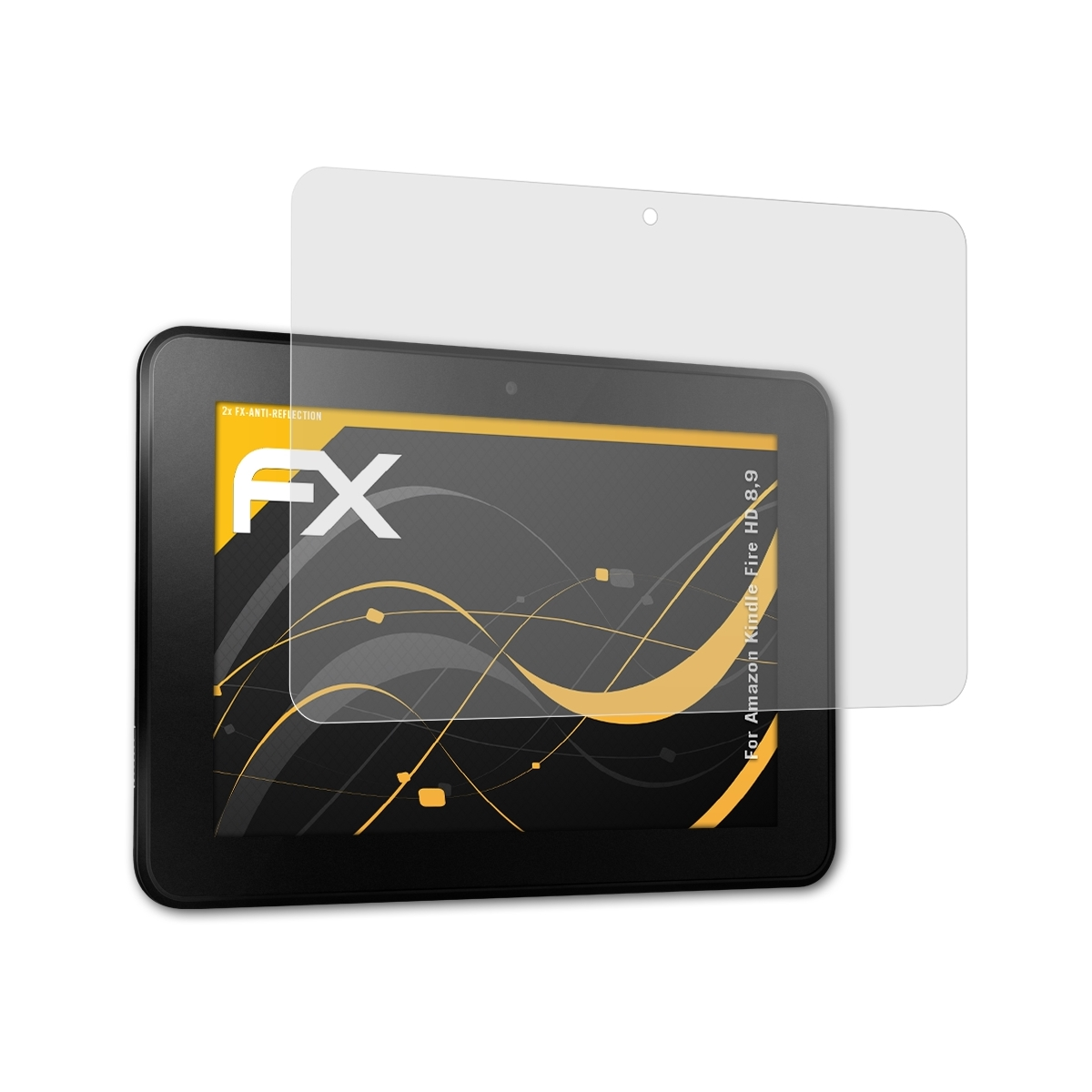 Kindle Fire Displayschutz(für HD ATFOLIX 8,9) FX-Antireflex Amazon 2x