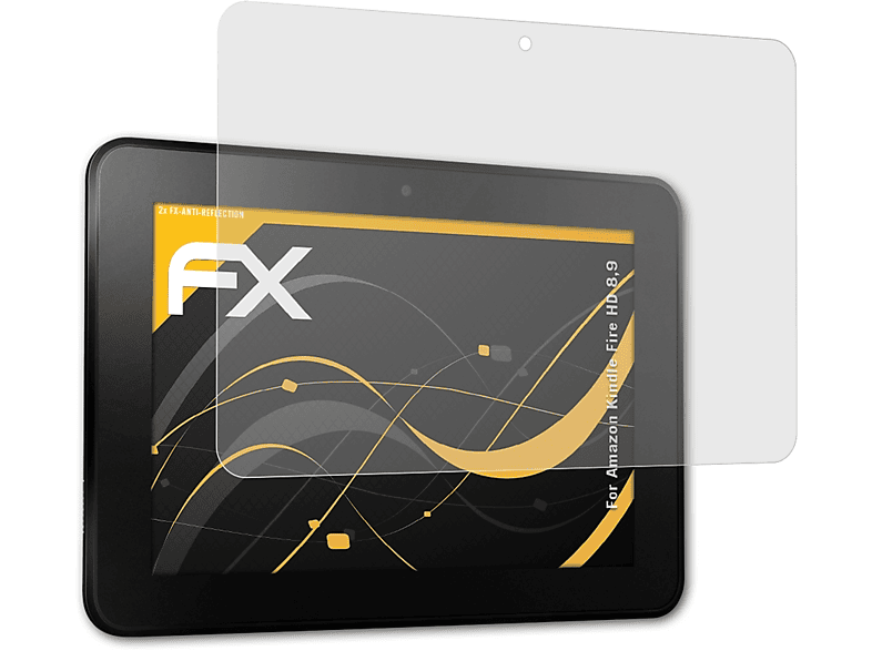 ATFOLIX 2x FX-Antireflex Displayschutz(für Amazon Kindle Fire HD 8,9)