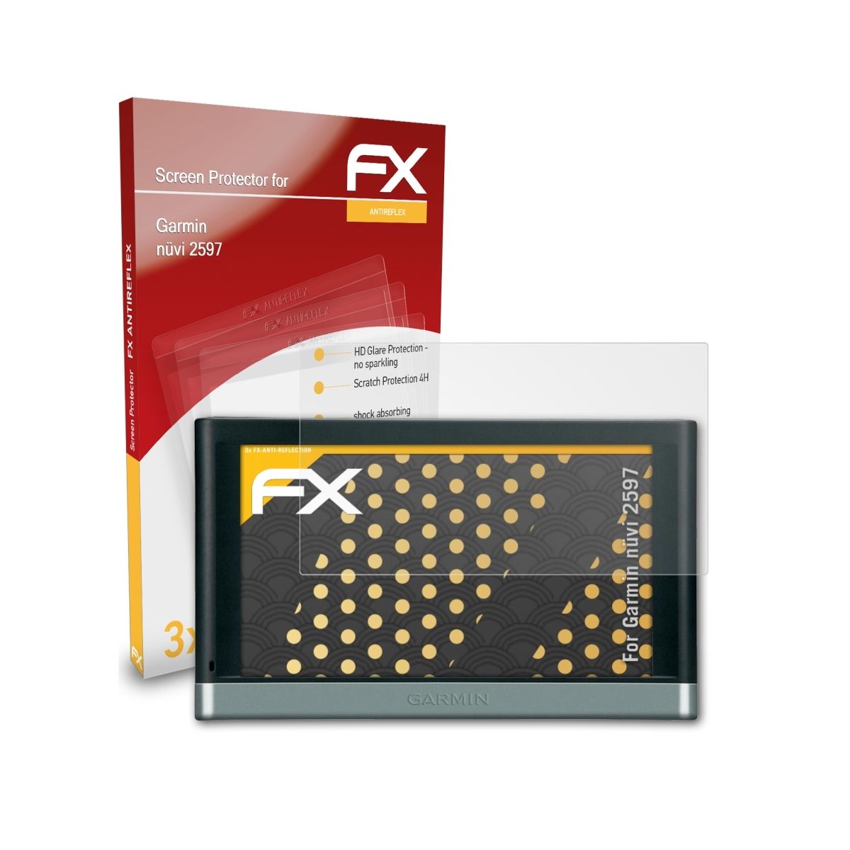 nüvi 2597) FX-Antireflex ATFOLIX 3x Garmin Displayschutz(für