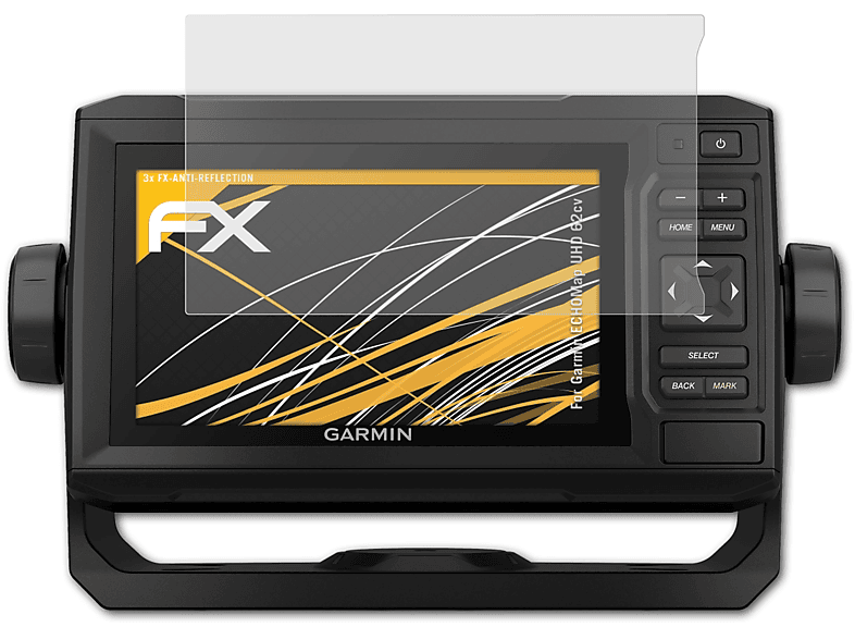 ECHOMap UHD FX-Antireflex 62cv) Displayschutz(für 3x ATFOLIX Garmin