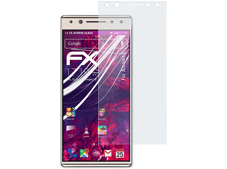 FX-Hybrid-Glass ATFOLIX Schutzglas(für 5) Alcatel