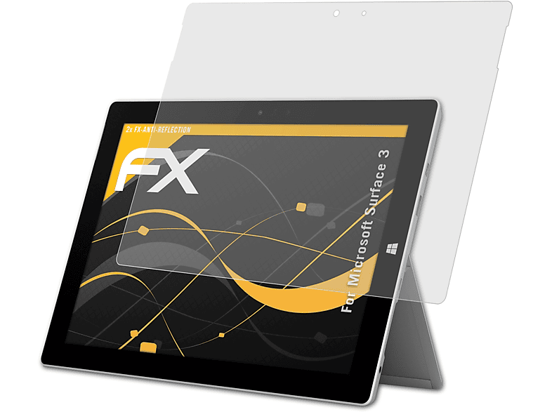 ATFOLIX 2x FX-Antireflex 3) Surface Displayschutz(für Microsoft