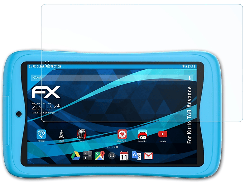 Advance) Kurio ATFOLIX TAB FX-Clear 2x Displayschutz(für