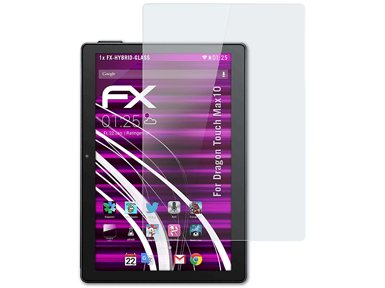 FX-Hybrid-Glass Schutzglas(für Dragon ATFOLIX Touch Max10)