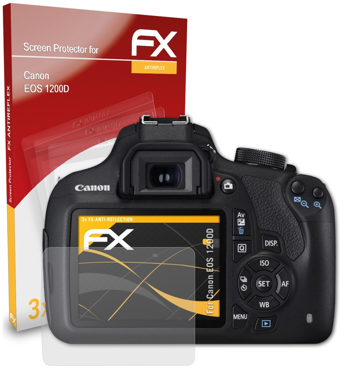 1200D) EOS Canon Displayschutz(für 3x FX-Antireflex ATFOLIX