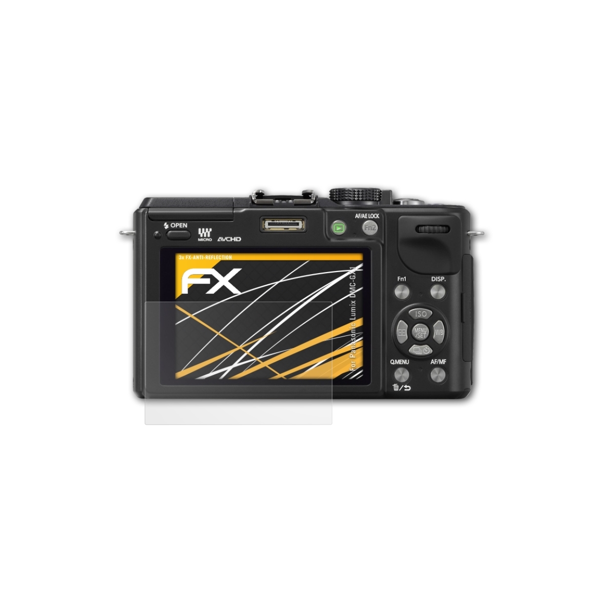 ATFOLIX 3x Panasonic FX-Antireflex DMC-GX1) Displayschutz(für Lumix
