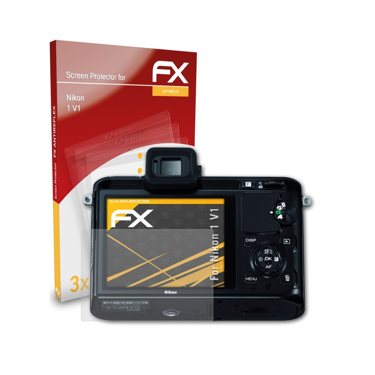 ATFOLIX 3x FX-Antireflex V1) Nikon Displayschutz(für 1