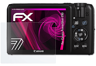ATFOLIX 9H Schutzpanzer Displayschutz(für Canon PowerShot S90)
